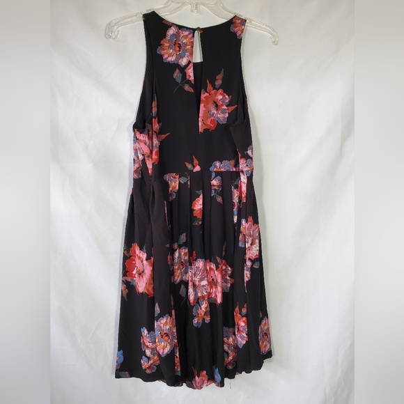 FREE PEOPLE FLORAL BOHO SLEEVELESS A-LINE FLOWY STEETCH COCKTAIL DRESS WOMENS 12 - Picture 6 of 10